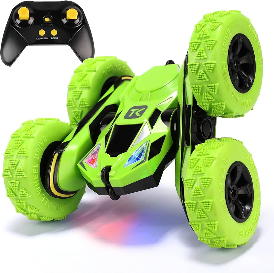 Threeking RC Stunt Cars Remote Control Car Double-Sided Driving 360-degree Flips Rotating Car Toy... | Amazon (US)