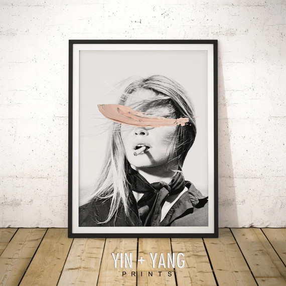 Brigitte Bardot Print, Fashion Art Print, Fashion Photography Poster, French Fashion Icon Print, ... | Etsy (US)