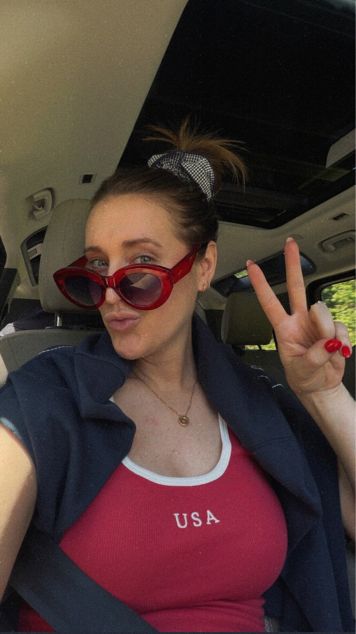 Fourth of July weekend road trip #OOTD Can’t believe this tank is on sale for only $3!!! Fit TTS

#LTKSaleAlert #LTKSeasonal #LTKmomlife