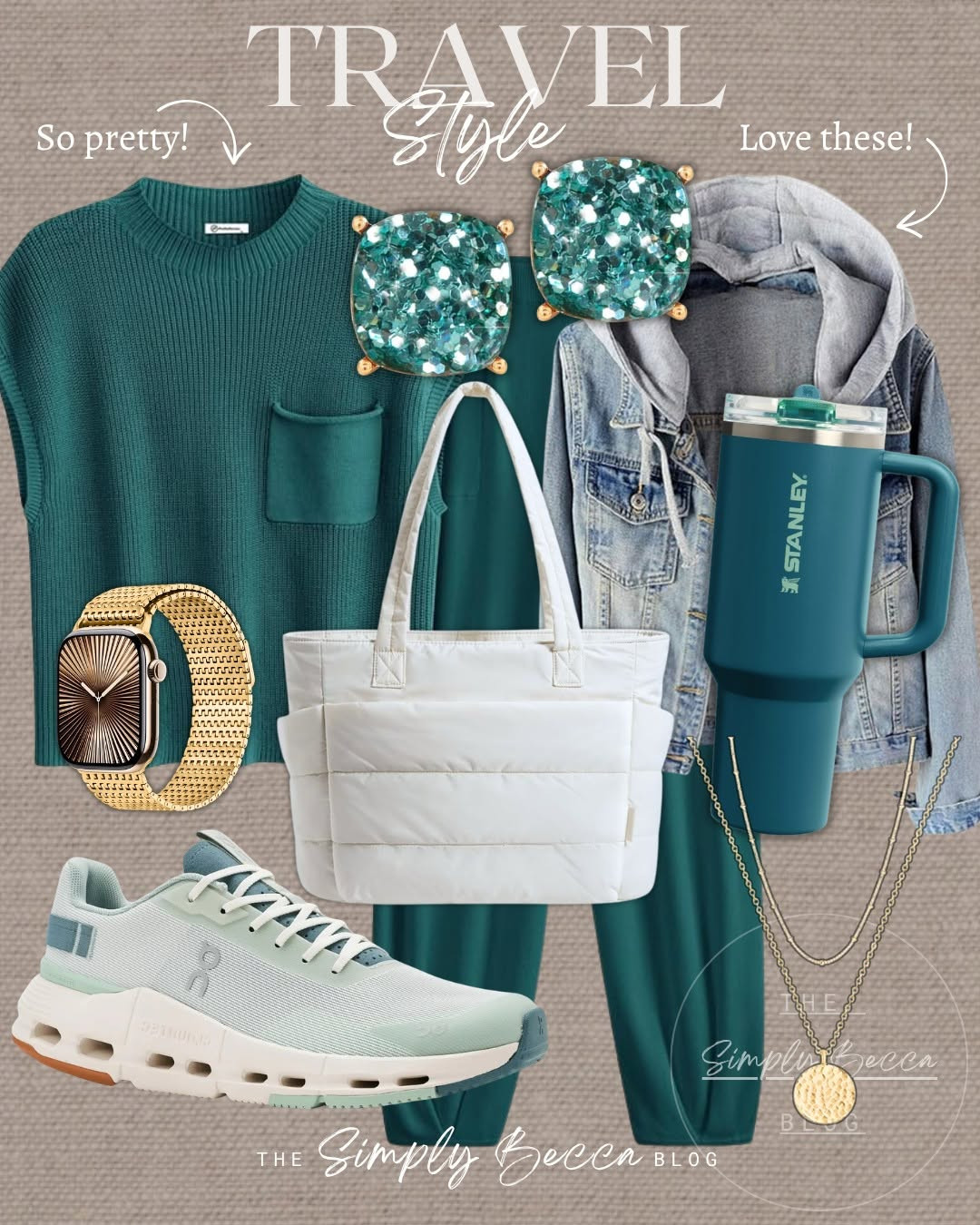Wish I were traveling rn — to escape moving boxes 😉 Travel Outfits That Look Put Together

       @Zappos 

 #ltkwomens #amazonfashionfinds #travelset #turquoise #stanley #oc #LTKootd #LTKmomlife #LTKTravel