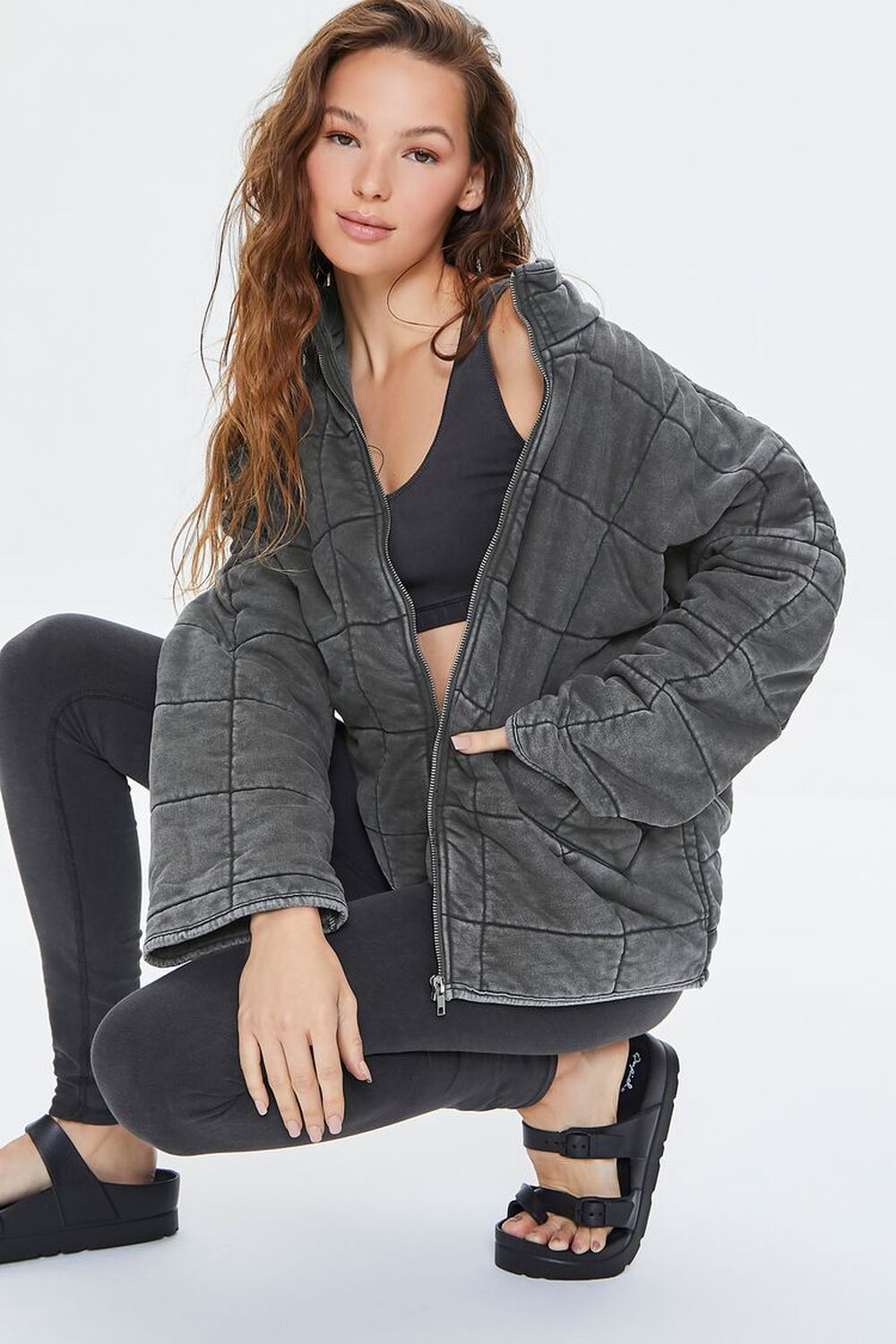Quilted Zip-Up Jacket | Forever 21 | Forever 21 (US)