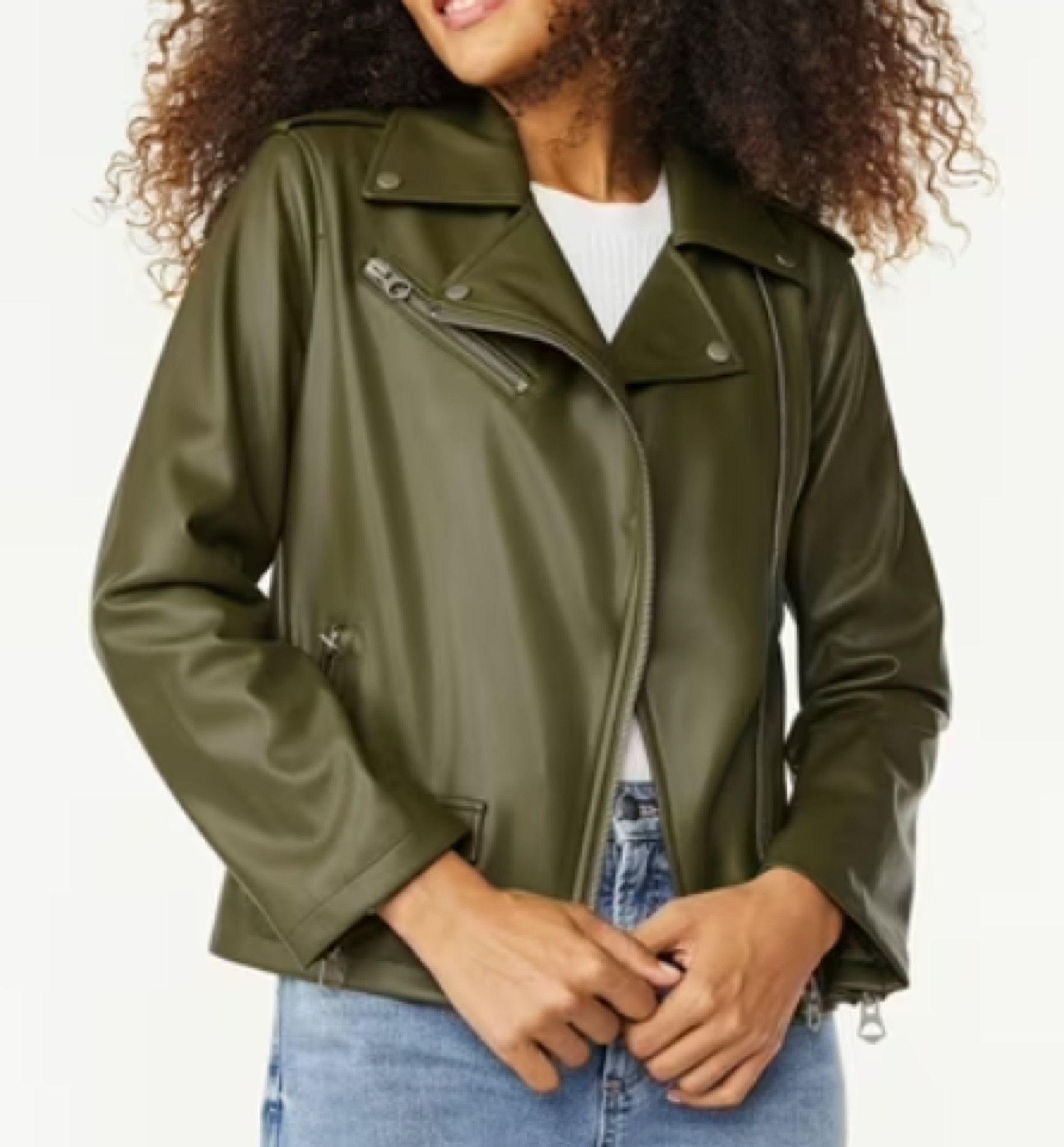 Scoop faux leather moto jacket in ‘olive night’ from Walmart
Moss green
House of colour / Autumn 

#LTKTravel #LTKStyleTip