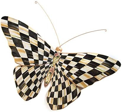 MacKenzie-Childs Courtly Check Butterfly Wall Decoration, Hanging Butterfly Decorations | Amazon (US)