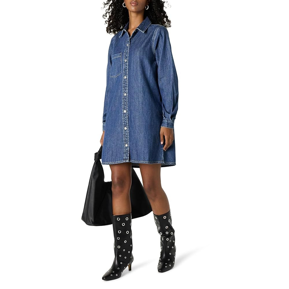 The Drop Women's Katerina Denim Shirtdress | Amazon (US)