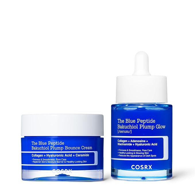 COSRX The Blue Copper Peptide Serum & Cream Duo - Blue Copper Peptide Serum 1.69 fl oz + Blue Cop... | Amazon (US)