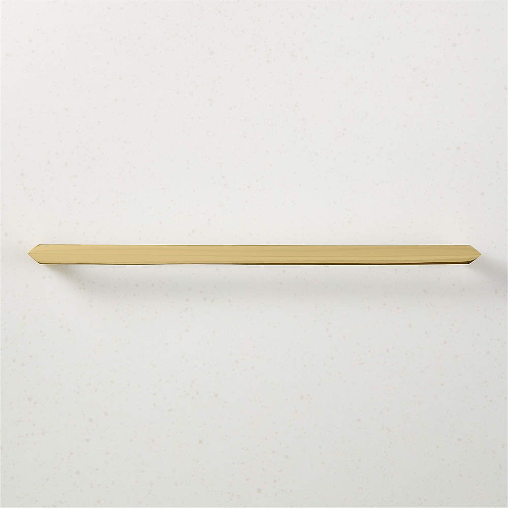 BLAINE BRUSHED BRASS HANDLE 12" | CB2