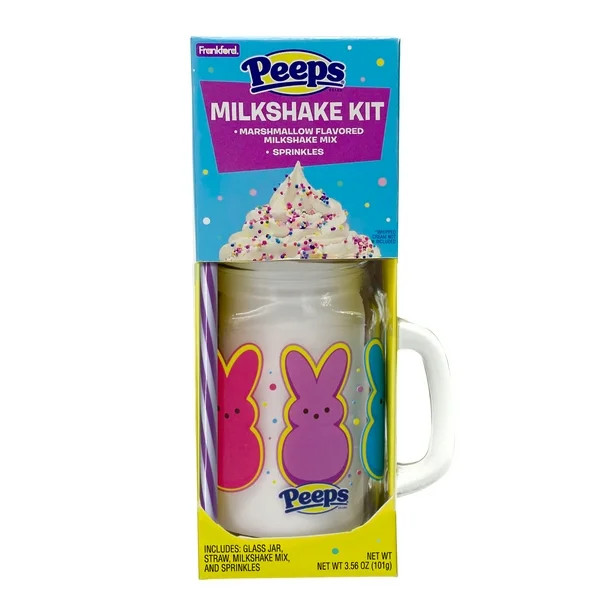 Frankford Peeps Easter Milkshake in a Jar Gift Set, 3.56 oz | Walmart (US)