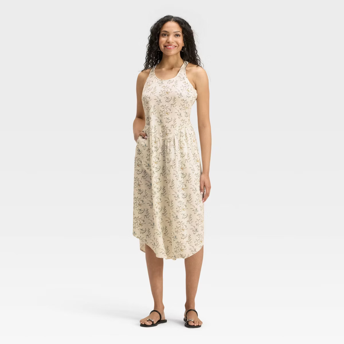 Women's Drop Waist Midi A-Line Dress - Universal Thread™ | Target