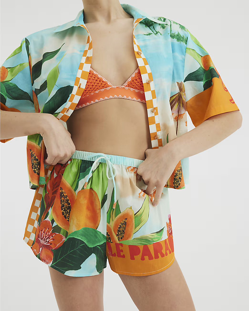 Blue Tropical Print Short Sleeve Beach Shirt | River Island UK & IE