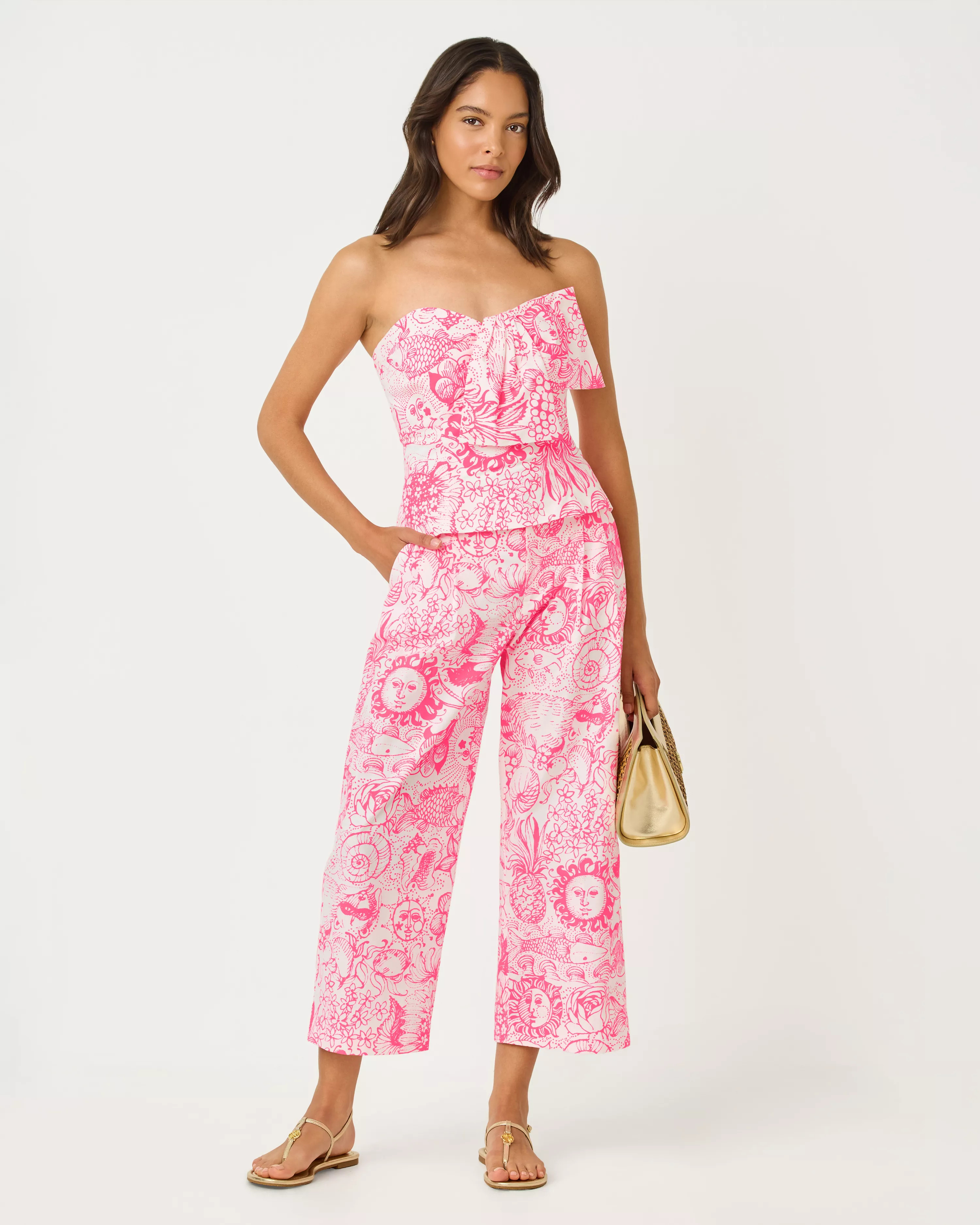 25" Mandalay Wide Leg Crop Pant | Lilly Pulitzer