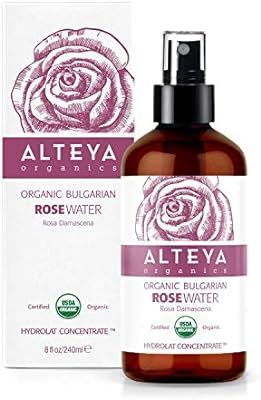 Alteya Organic Rose Water Spray 240ml Glass bottle- 100% USDA Certified Organic Authentic Pure Na... | Amazon (US)