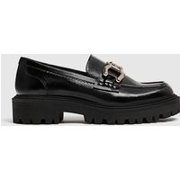 Stradivarius Black loafers with track soles BLACK 4 | Stradivarius (UK)