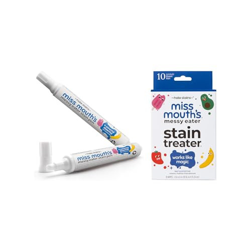 Miss Mouth's Stain Treater On-the-Go Set, Stain Pen 2 Pk & Wipes | Amazon (US)