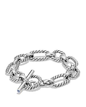 David Yurman Chain Cushion Link Bracelet with Blue Sapphire in Sterling Silver | Bloomingdale's (US)