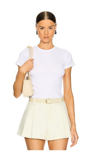 LESET Kelly Slim Fit Tee in White. - size L | Revolve Clothing (Global)
