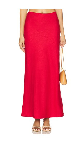 FAITHFULL THE BRAND Elise Skirt in Red. - size XS | Revolve Clothing (Global)