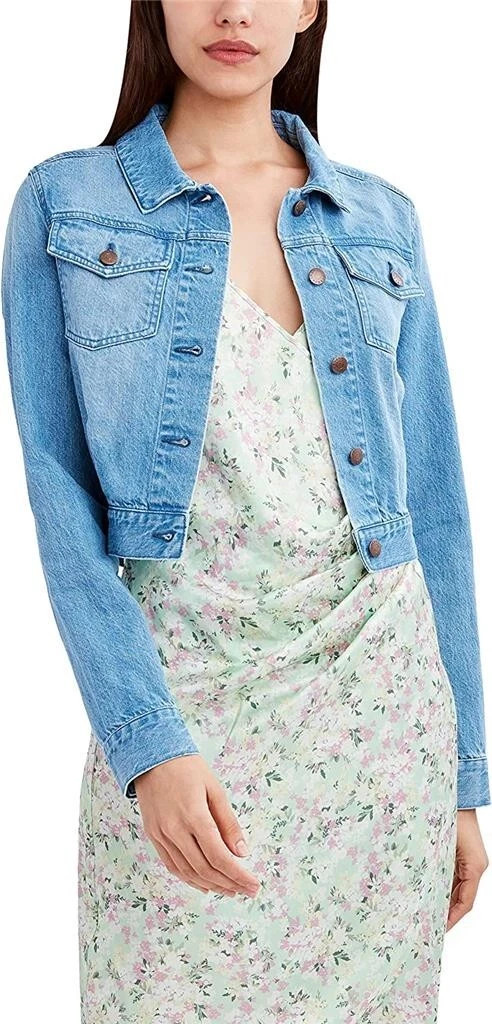 New BCBGeneration Women Button Front Denim Jeans Jacket Outerwear size Large L | eBay US