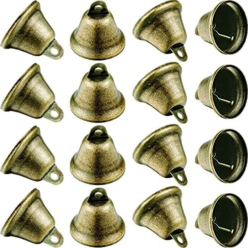 40 Pieces Christmas Bronze Jingle Bells Craft Small Bells Vintage Jingle Bells Brass Color Bells ... | Amazon (US)