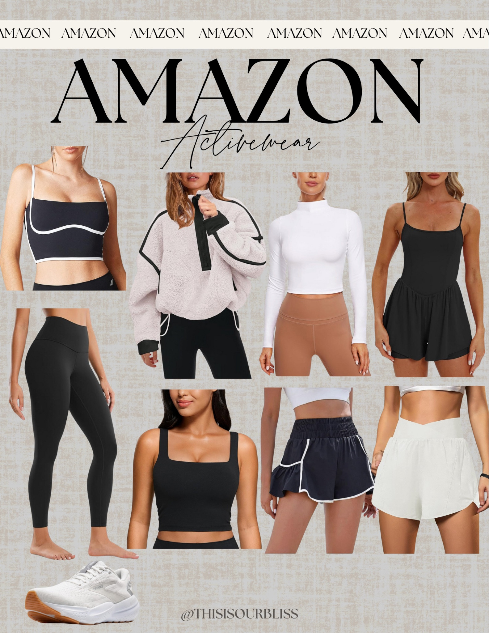 💪 Amazon activewear finds you'll LOVE! These affordable, comfy, and stylish pieces are perfect for your workouts or casual days. From supportive sports bras to trendy running shorts, I've got you covered! Shop everything linked on my LTK 🖤 #ActivewearGoals 

#LTKActive #LTKFitness