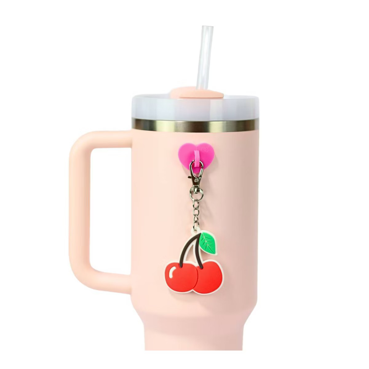CharCharms Cherry Water Bottle Charm with Stick-On Hook Bundle: Drinkware Accessory, Dishwasher-S... | Target