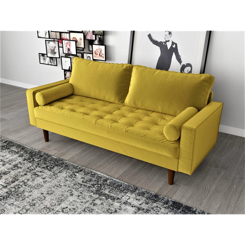 Collington 70-inch Velvet Square Arm Sofa | Wayfair North America