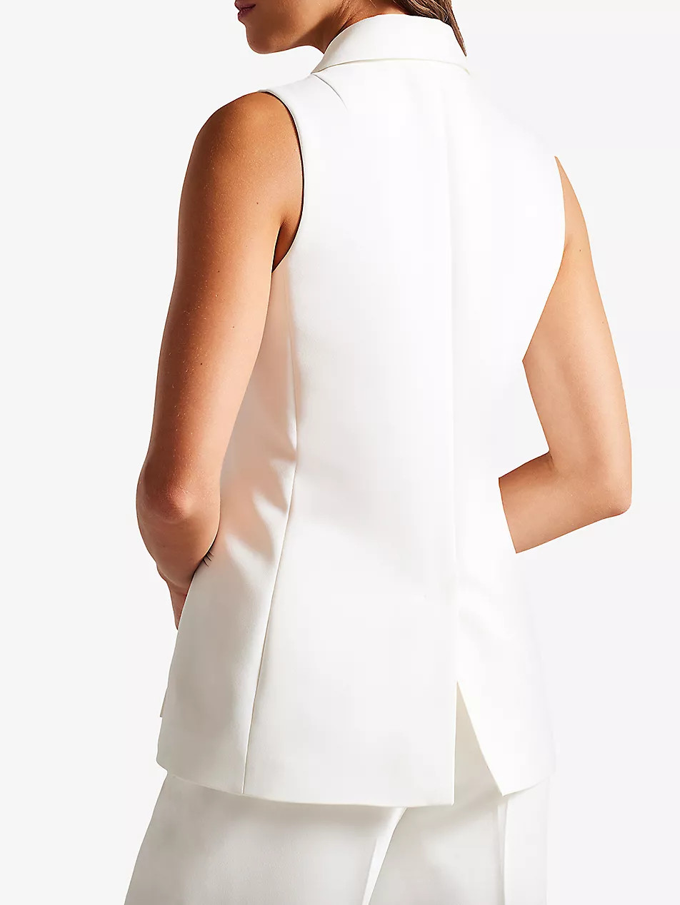 Llaylaj double-breasted sleeveless woven jacket | Selfridges