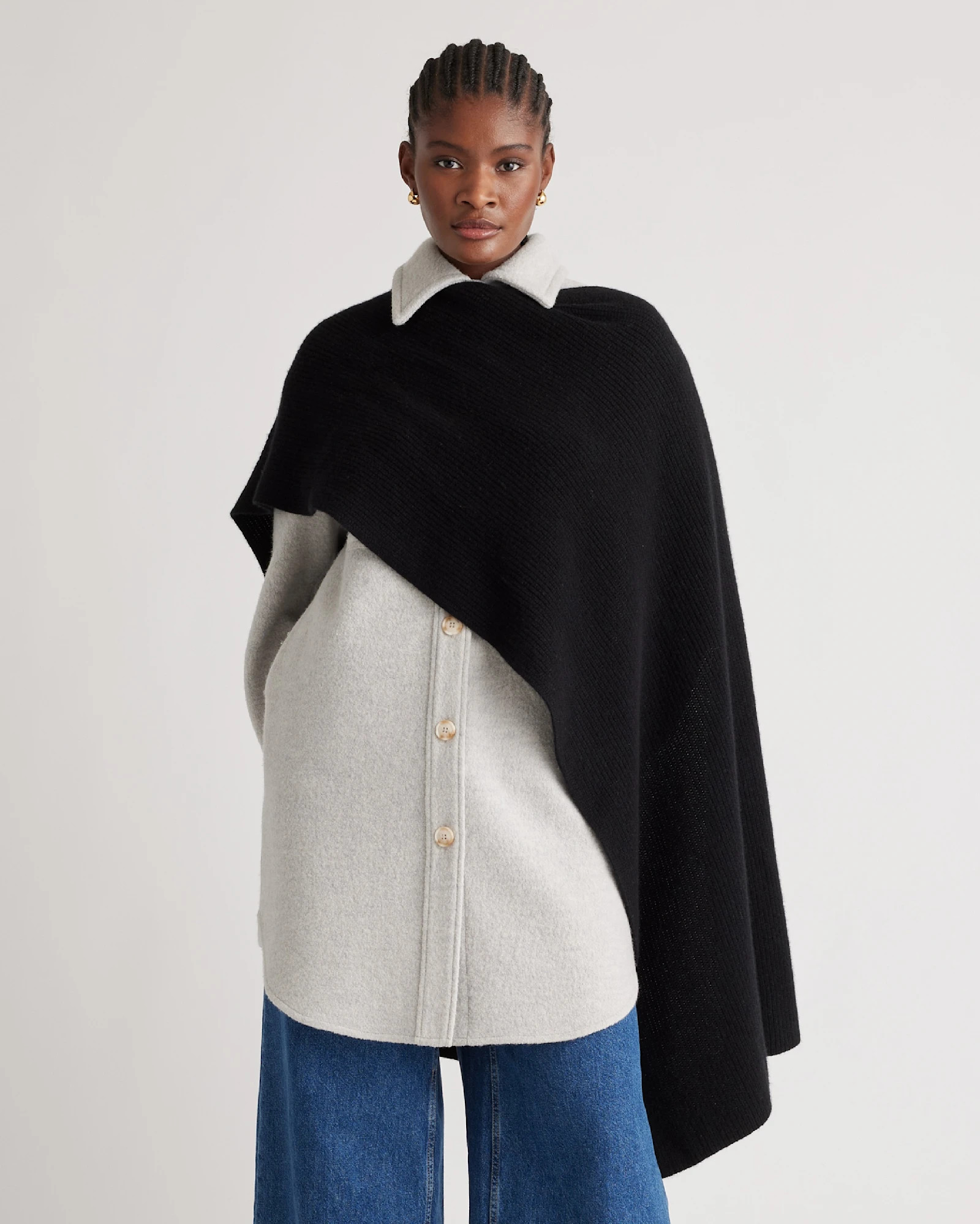 Mongolian Cashmere Ribbed Wrap | Quince