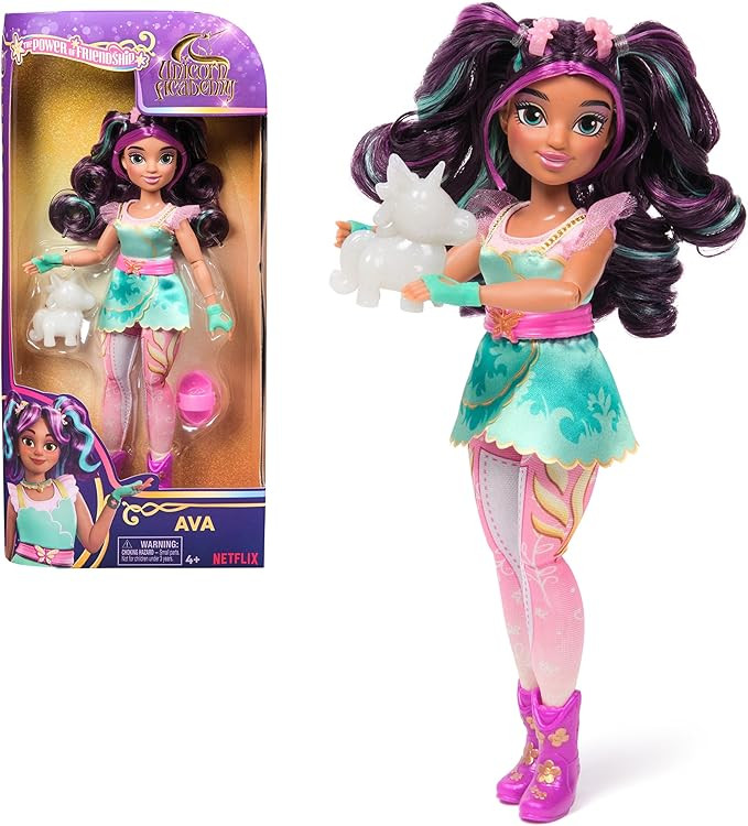 Unicorn Academy, Power of Friendship Ava Doll with Plushie Figure & 7 Fashionss, 9.5”, Dolls & ... | Amazon (US)