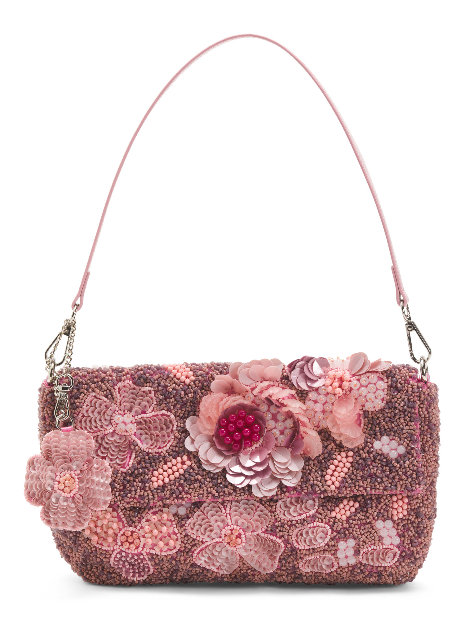 Beaded Big Flower Pot Shoulder Bag | TJ Maxx