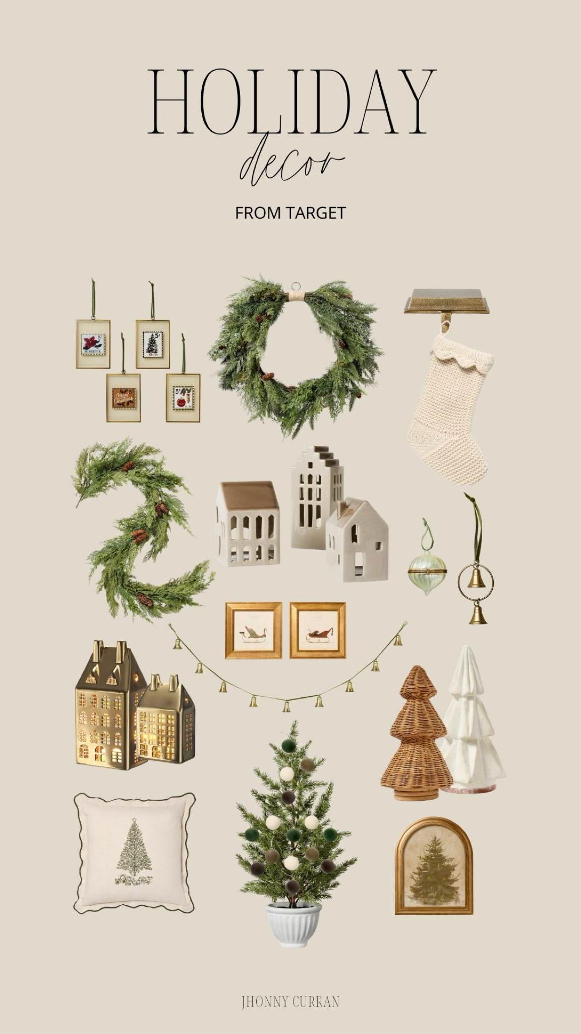 New Holiday decor at Target! So chic and all under $50! Christmas, Christmas decor, holiday decor, Christmas tree, garland.

#LTKSeasonal #LTKHoliday #LTKHome