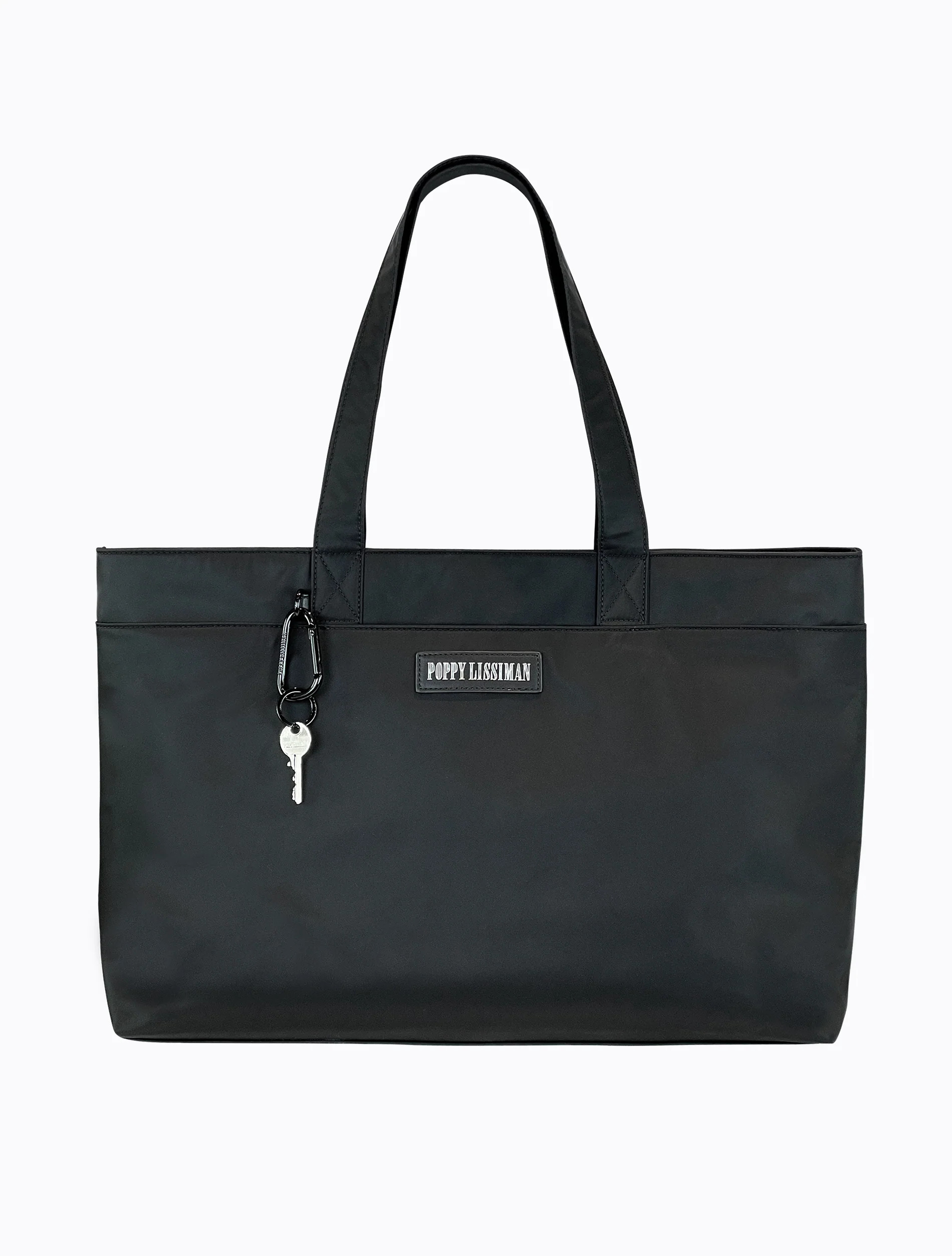Winnie Laptop Tote - Black / Sky Blue | Poppy Lissiman (Global)