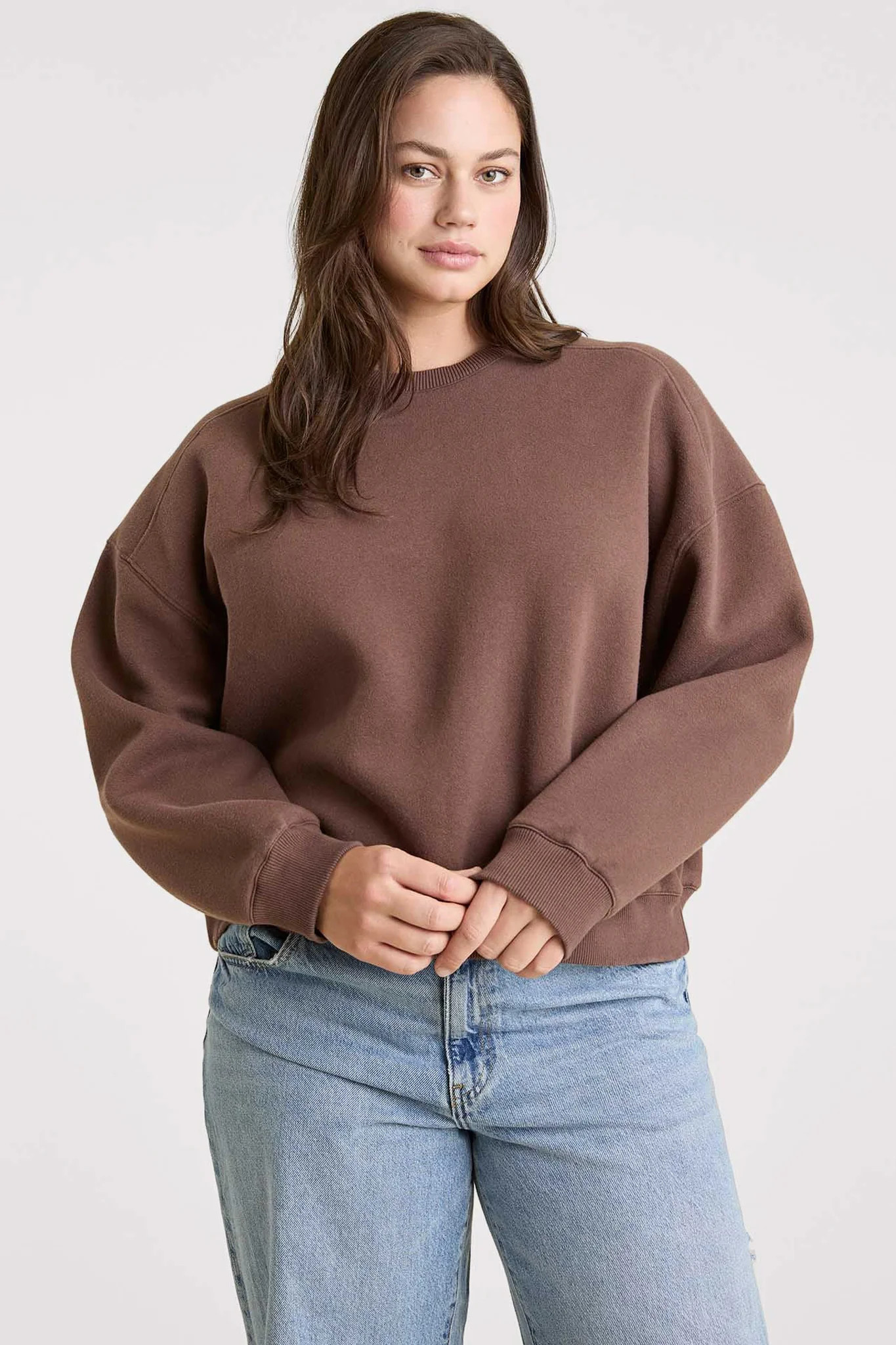 Classic Crewneck Sweatshirt | Coffee | Nuuds US