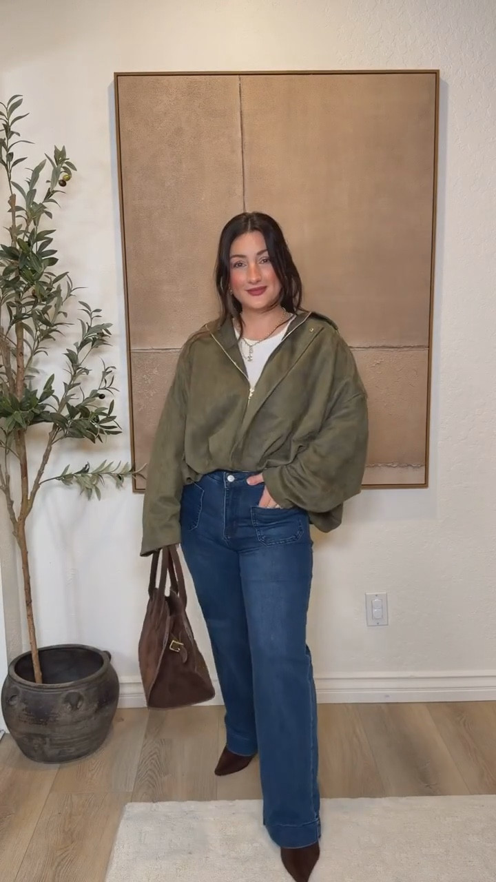 Petite friendly outfit! 

Faux suede bubble jackey size small
Long sleeve size small
Jeans size 4 
Favorite booties! 

#LTKPetite #LTKgrwm #LTKootd