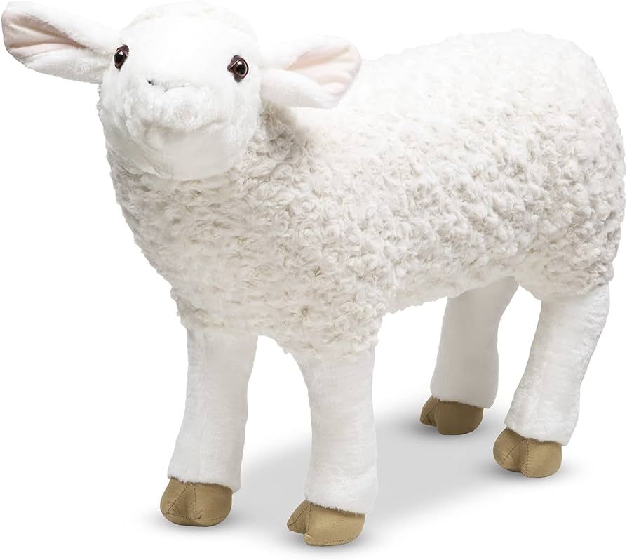 Melissa & Doug Giant Lifelike Sheep Plush - 2 Feet Tall Stuffed Animal Toy for Ages 3+ | Amazon (US)