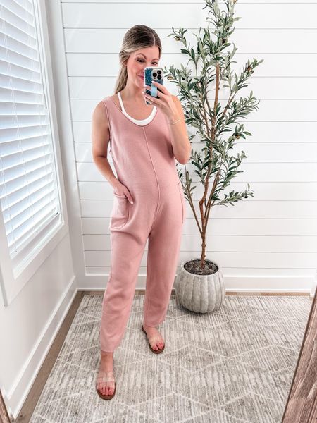This jumpsuit is so cute and comes in a ton of colors! This is a medium on me (going over a 7.5 month bump) but I still like the medium now postpartum. I think size up one unless you want it fitted.

spring fashion, summer fashion, spring jumpsuit, amazon fashion

#LTKSeasonal #LTKStyleTip