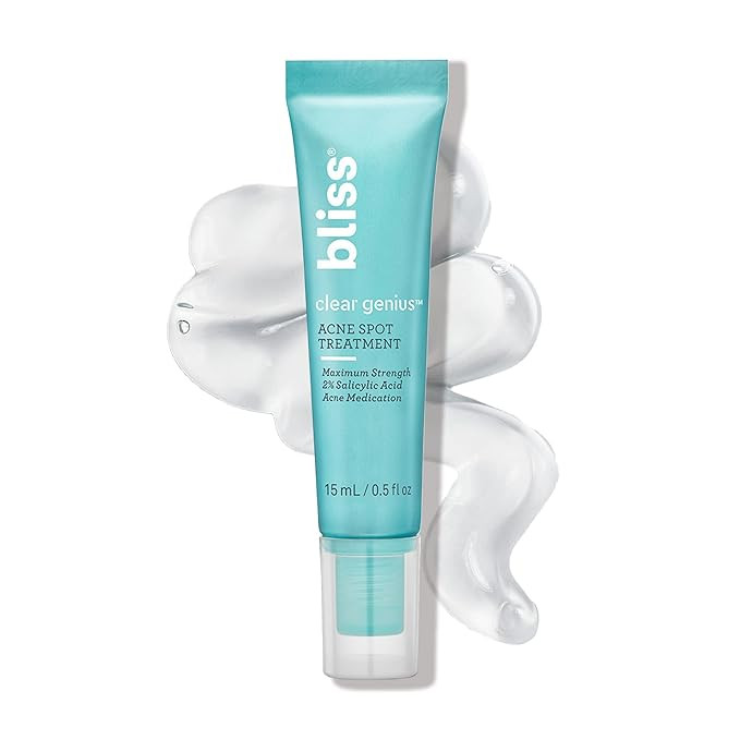 Bliss Clear Genius Acne Spot Treatment – Maximum Strength 2% Salicylic Acid Shrinks Blemishes ... | Amazon (US)