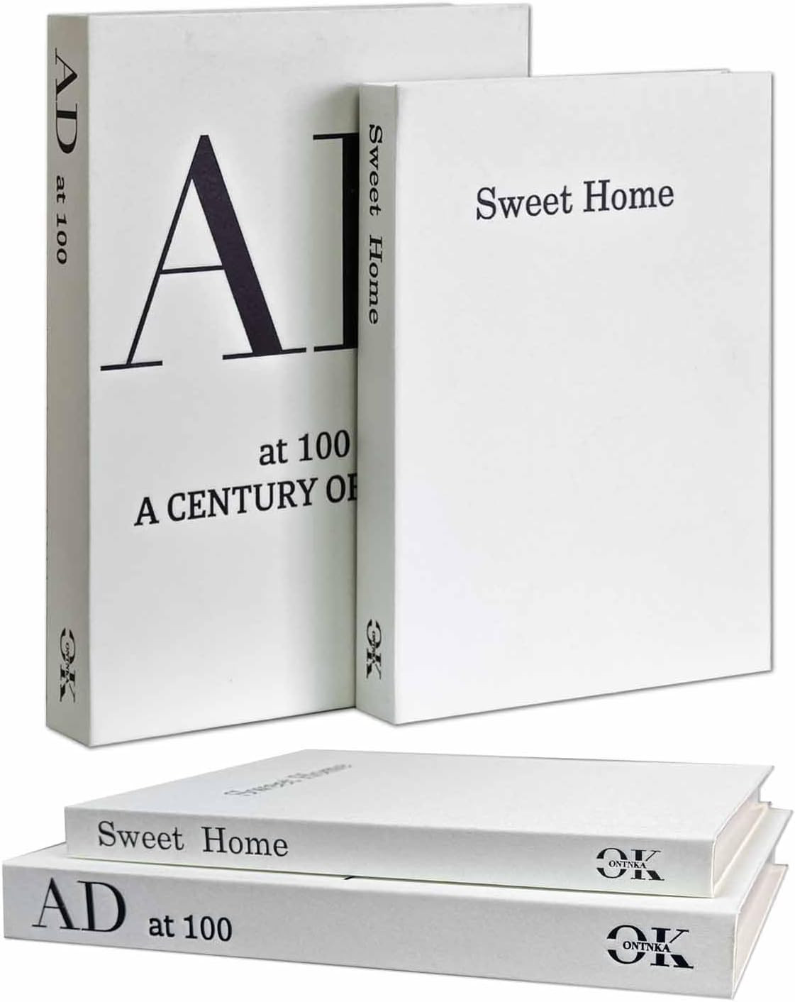 UWE KOETTER Aesthetic Decorative Books for Home Decor - Stackable Faux Book Box Styling & Hidden ... | Amazon (US)