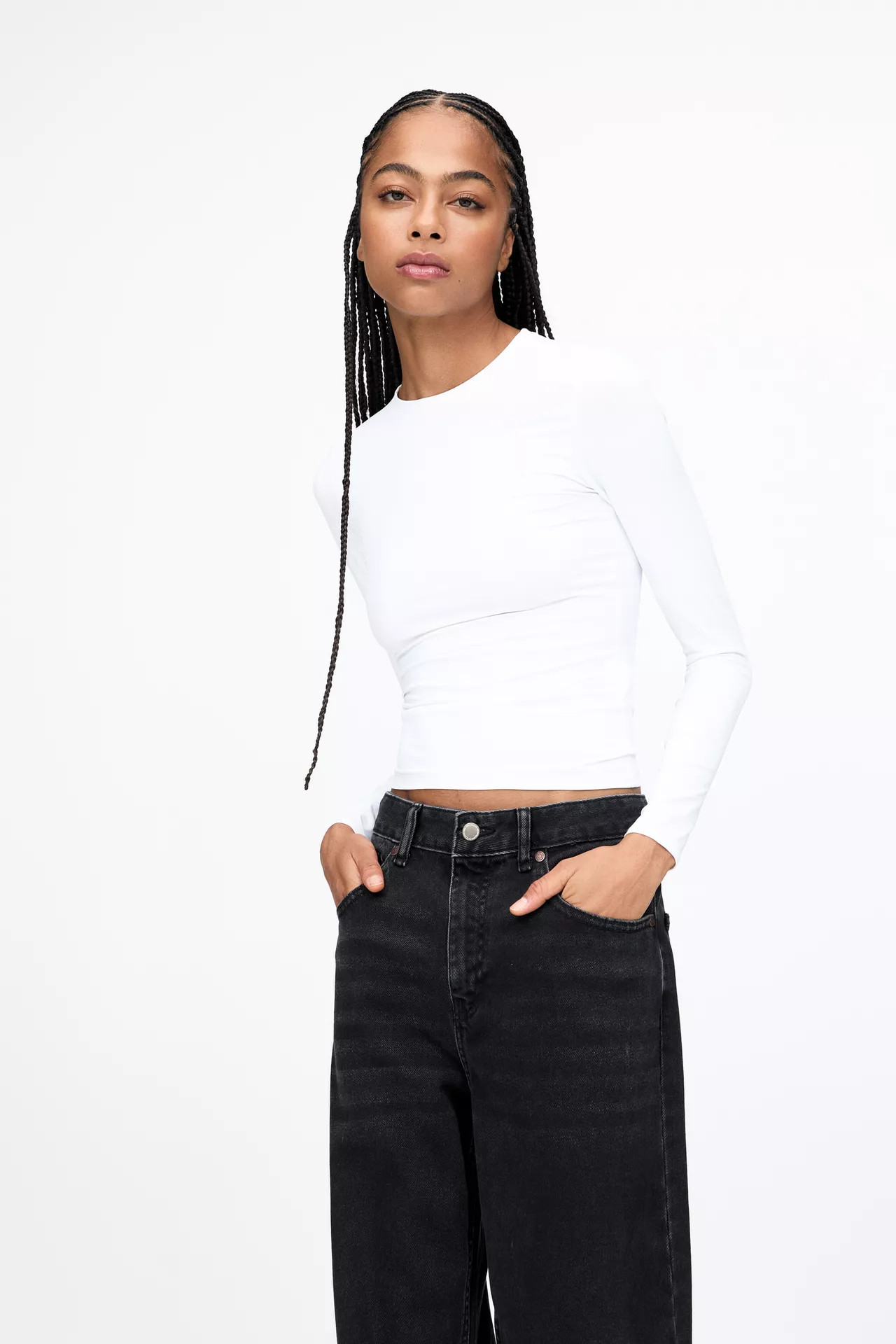 Langarmshirt aus Polyamid | PULL and BEAR DE