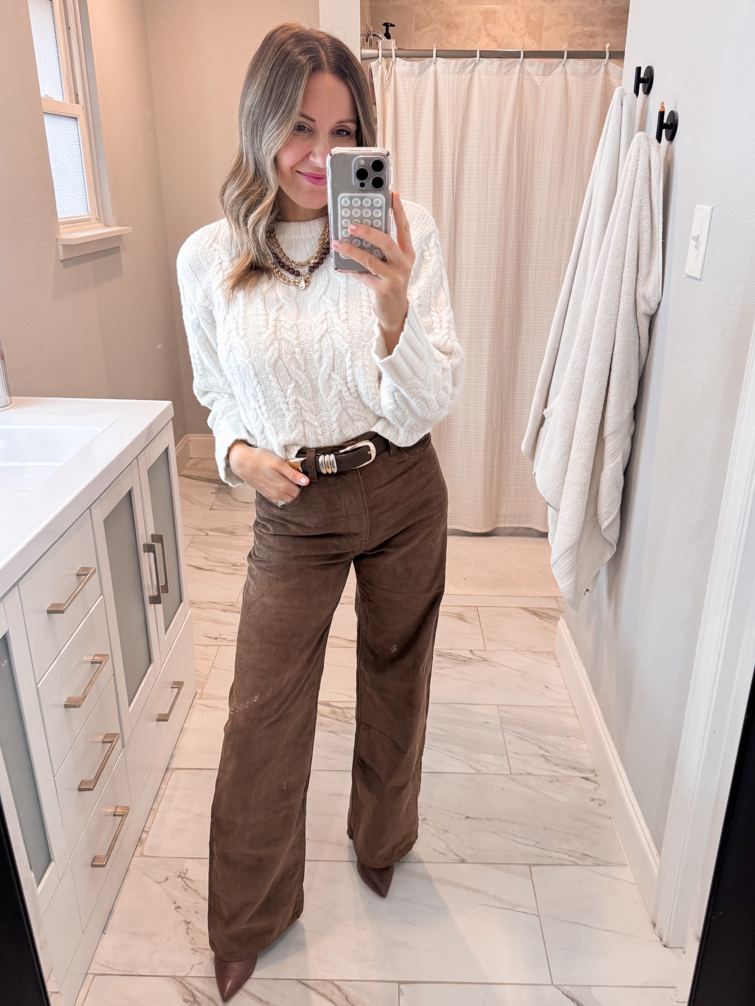 Sweater - XS
Pants - 26

#LTKgrwm #LTKdayinmylife #LTKOver40