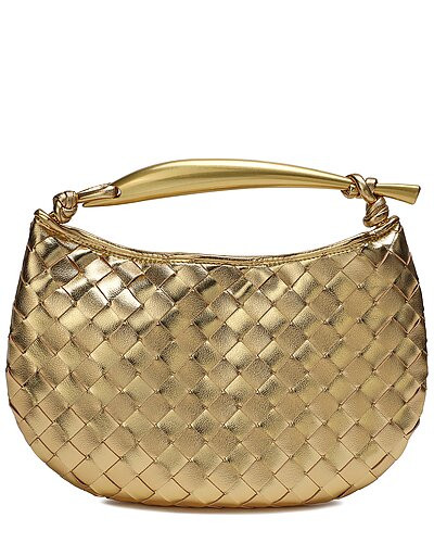 Woven Leather Top Handle Clutch | Gilt & Gilt City