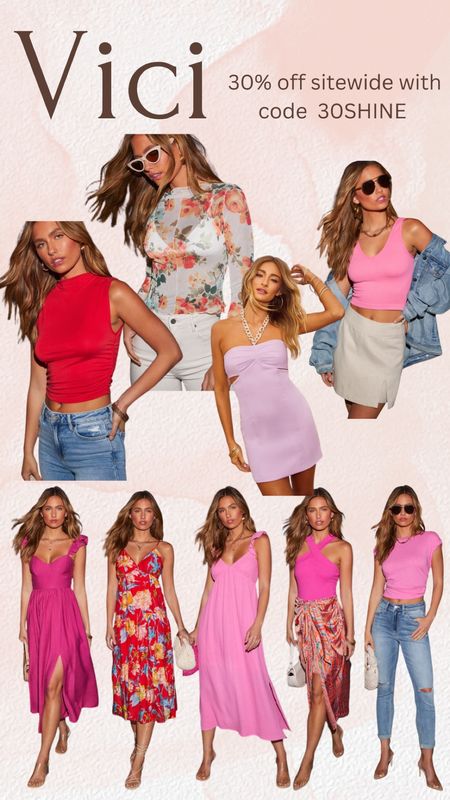 Code 30SHINE for 30% off 

#vici #spring #summer #pink 

#LTKFestival #LTKfindsunder100 #LTKstyletip