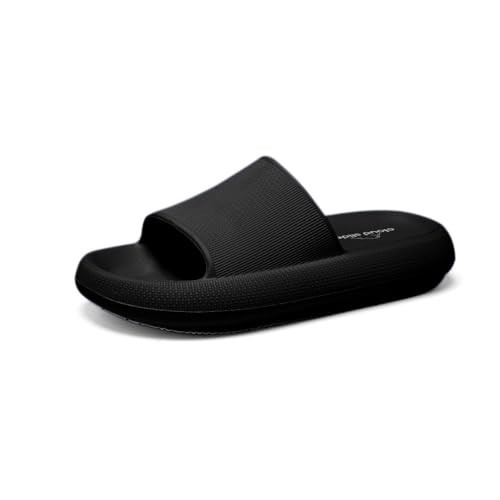 CLOUD SLIDES Ultra Soft Non Slip Cushion House Slippers for Men and Women (Black, US Footwear Size System, Adult, Women, Numeric Range, Medium, 6, 7) | Amazon (US)