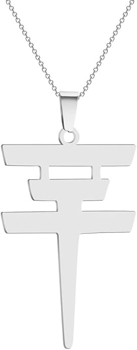 Tokio Hotel Necklace Stainless Steel Tokio Hotel Pendant Logo Bill Kaulitz Sign Symbol Men and Wo... | Amazon (US)