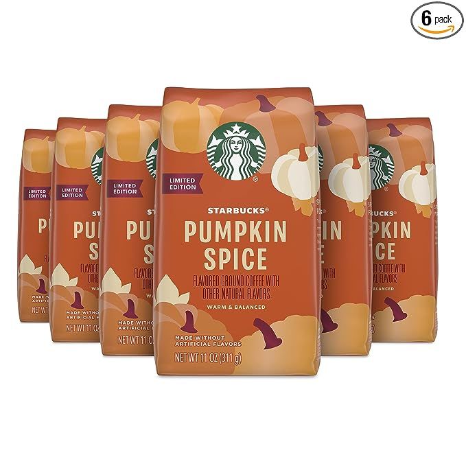 Starbucks Flavored Ground Coffee — Light Roast Coffee — Pumpkin Spice — Fall Limited Editio... | Amazon (US)
