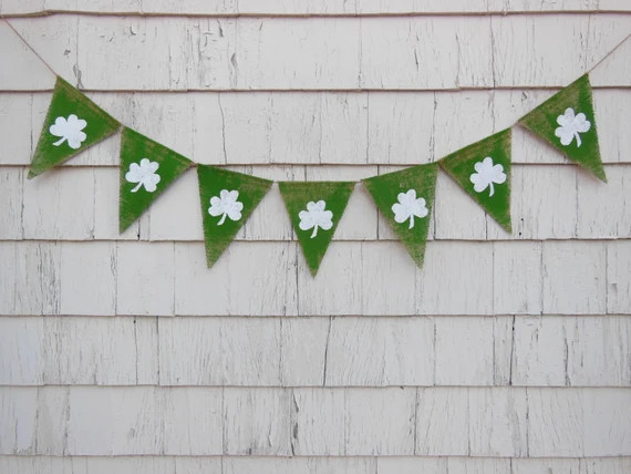 St Patricks Day St Patricks Day Banner Shamrock Banner | Etsy | Etsy (US)