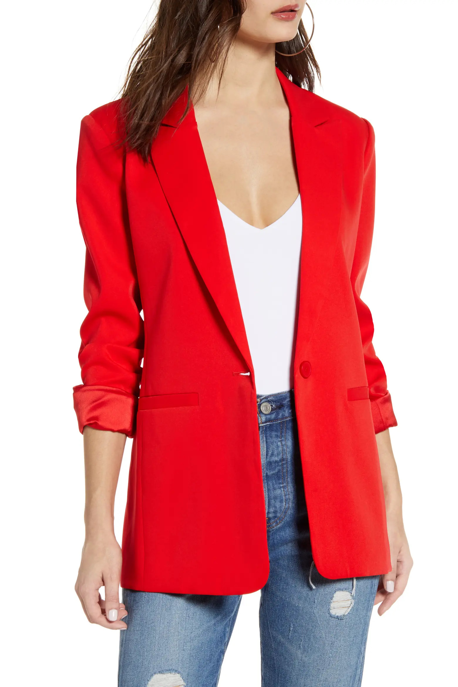 Endless Rose Tailored Single Button Blazer (Women) | Nordstrom | Nordstrom