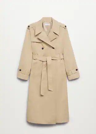 Classic cotton trench coat | MANGO (US)