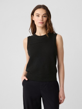 Crochet High Neck Sweater Tank | Gap Factory