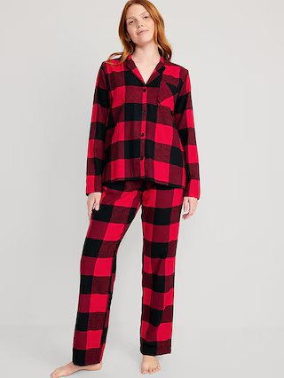 Matching Flannel Pajama Set for Women | Old Navy (US)