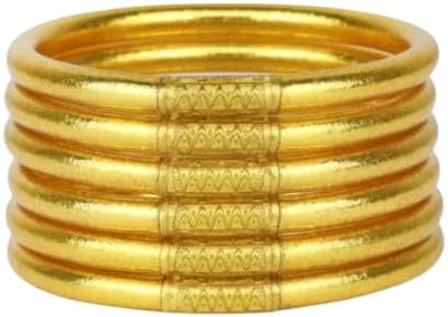 BuDhaGirl Gold All Weather Bangles (AWB) - Serenity Prayer | Amazon (US)